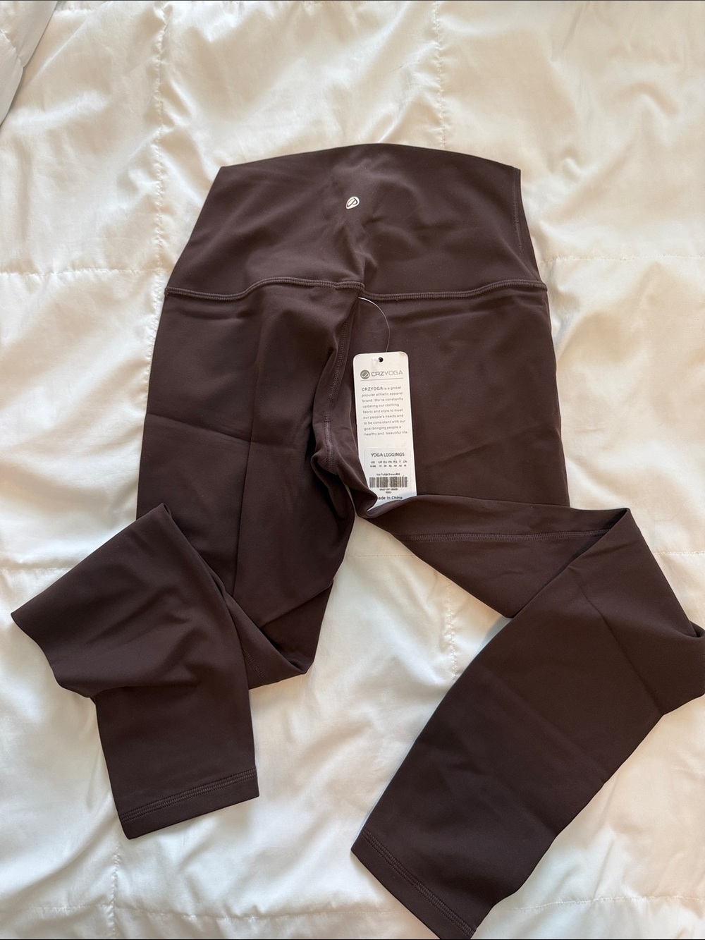 NWT CRZ yoga brown leggings. Size small - Picture 2 of 4